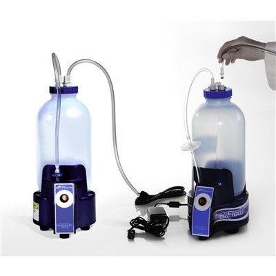 Vacuum Aspirator Bottle,1/2 gal, blue