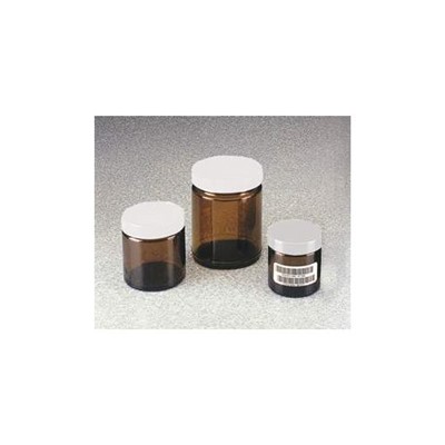 250ml SS Short Amber Glass Jar cs/24