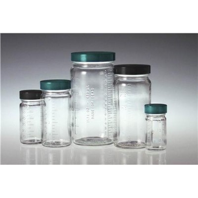 Bottles Glass Clear WM w/Cap 120ml