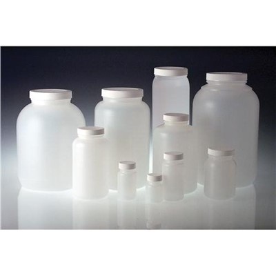 Bottles Round HDPE, WM w/Caps 500mL
