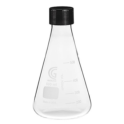 Erlenmyer Flask 500mL w/Cap