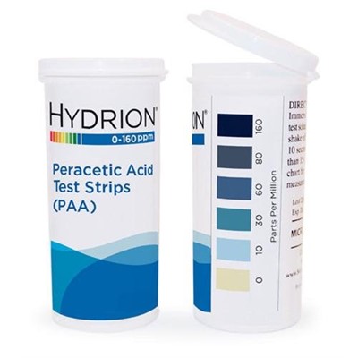 Peracetic Acid Test Strips 0-160ppm