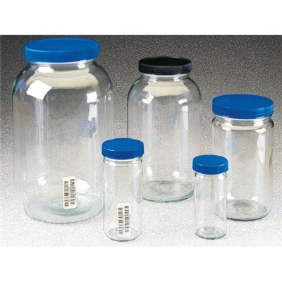 1L SS Tall Clear Glass Jar certified