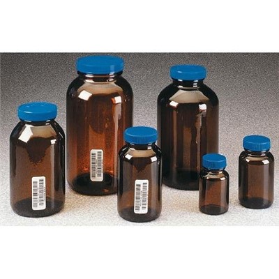 Jar, 950ml, Amber Glass 12/cs Processed