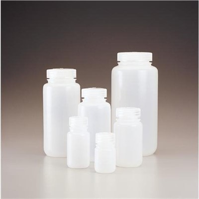 Nalgene 2114-0016 Square Bottle 500mL HDPE Wide-Mouth Pack of 12