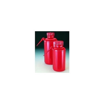 Bottle Red Safety Wash LDPE NM 16oz
